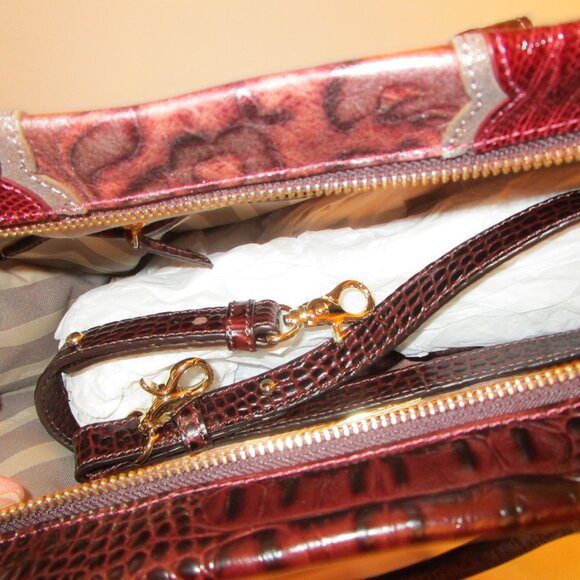 Brahmin  Priscilla  Red Verona Satchel - Picture 4 of 11